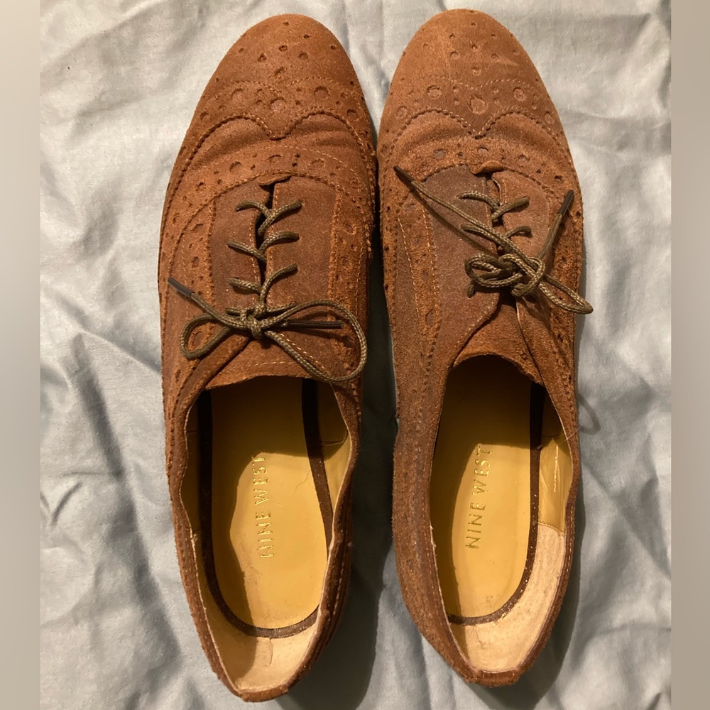 Nine West brand Brown Moccasins, Women’s Size 8